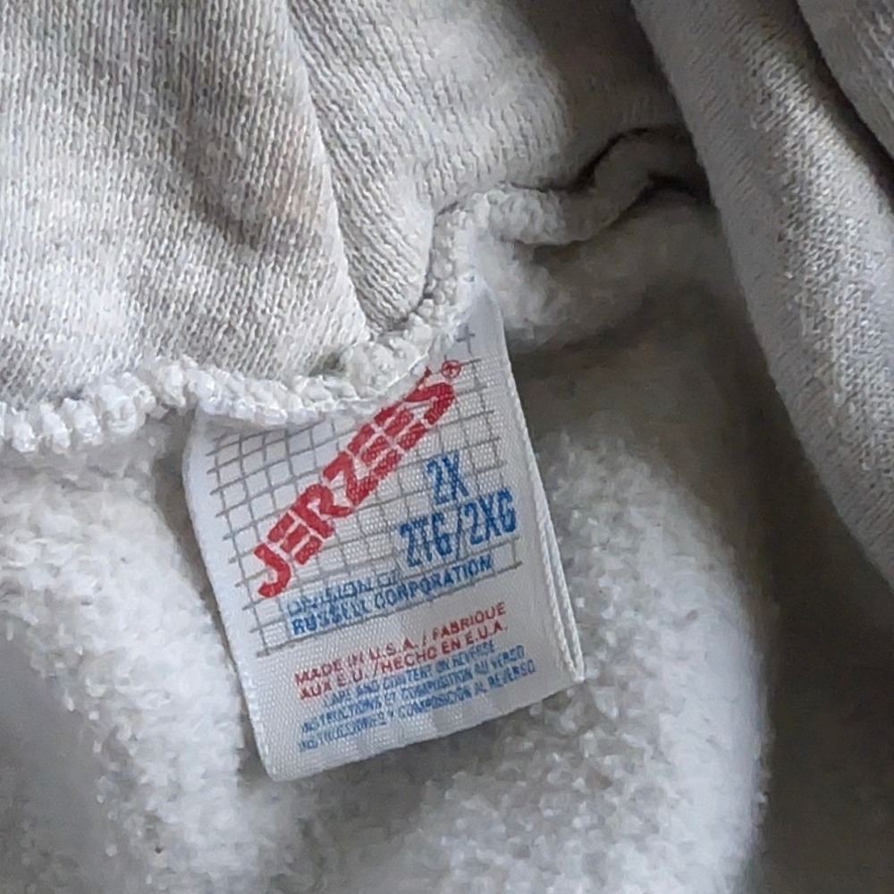 Pepsi Logo Vintage Hoodie Mens 2X Heather Gray Vintage Style Graphic Sweatshirt - Picture 9 of 9